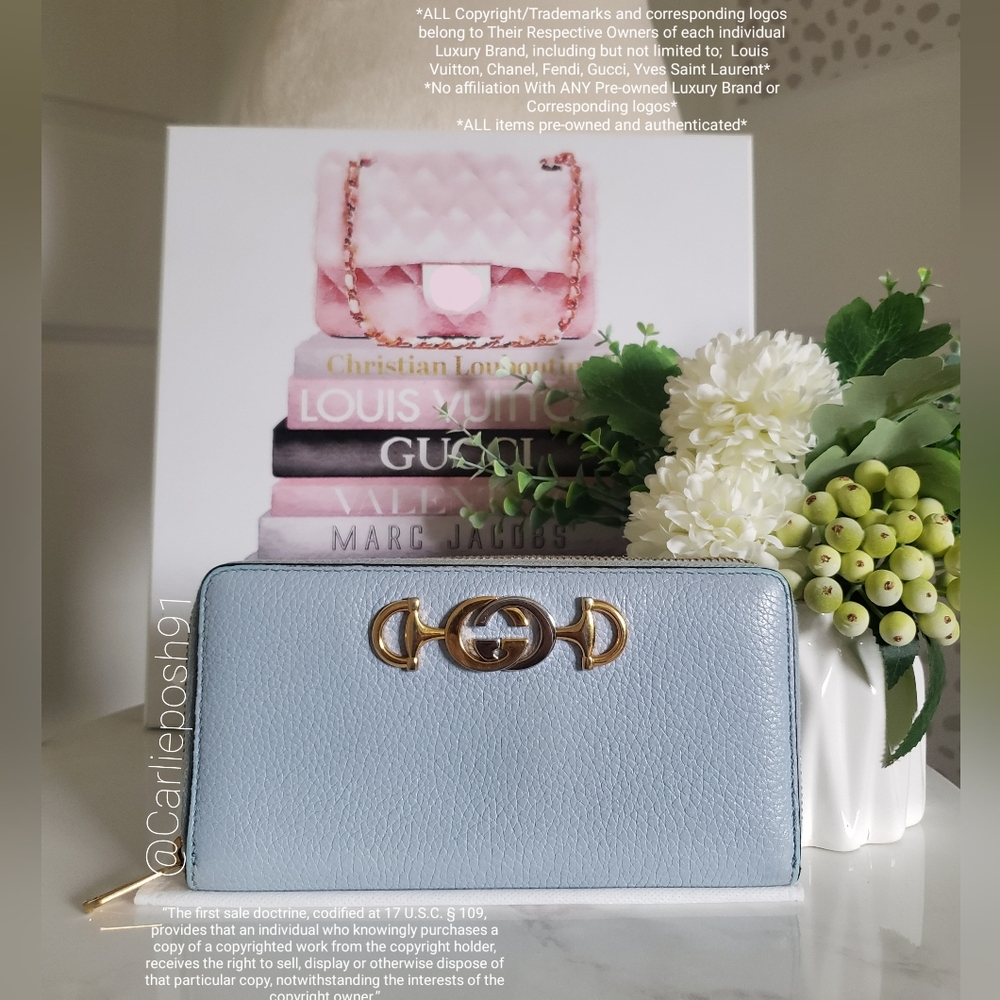 *SOLD* Authentic Pre-owned Gucci Zumi Horsebit Continental Long Wallet - Picture 2 of 12